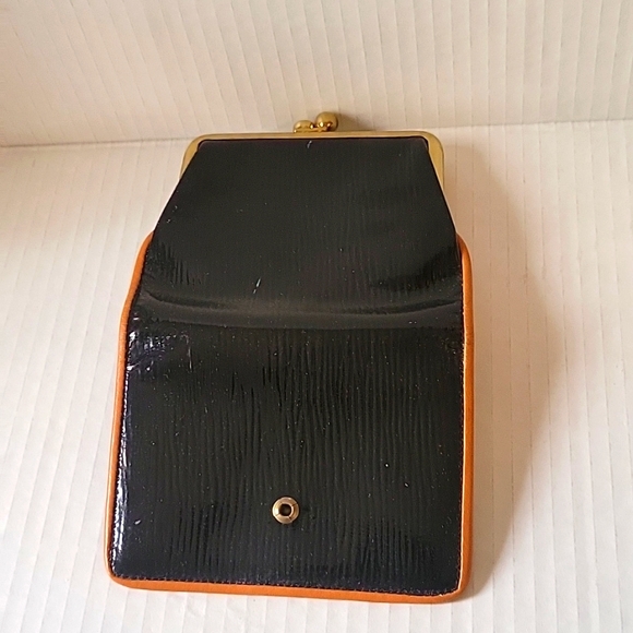 VINTAGE BOND STREET Original Brown/Black Leather woman’s wallet - Picture 3 of 6